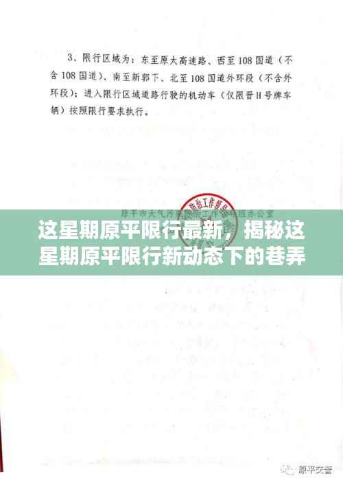揭秘本周原平限行新动态,巷弄奇遇中的隐藏特色小店