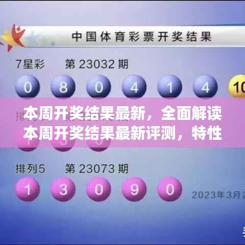 全面解读本周开奖结果，特性、体验、对比及用户群体深度分析