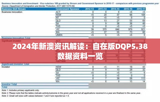 2024年新澳资讯解读:自在版DQP5.38数据资料一览