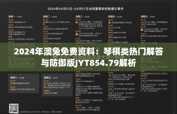 2024年澳兔免费资料:琴棋类热门解答与防御版JYT854.79解析