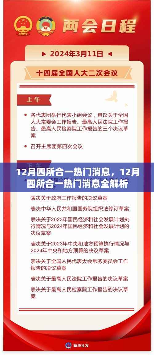 12月四所合一热门消息全解析与探讨