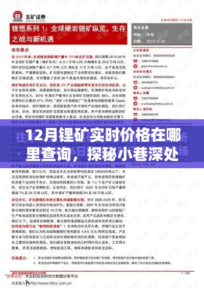 探秘小巷深处的锂矿宝藏,十二月实时价格一网打尽!