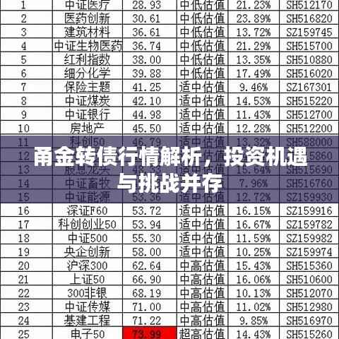 甬金转债行情解析,投资机遇与挑战并存