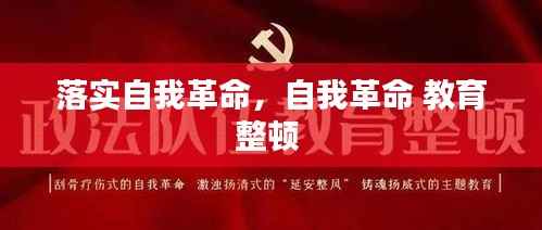 落实自我革命，自我革命 教育整顿 