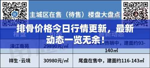 排骨价格今日行情更新，最新动态一览无余！